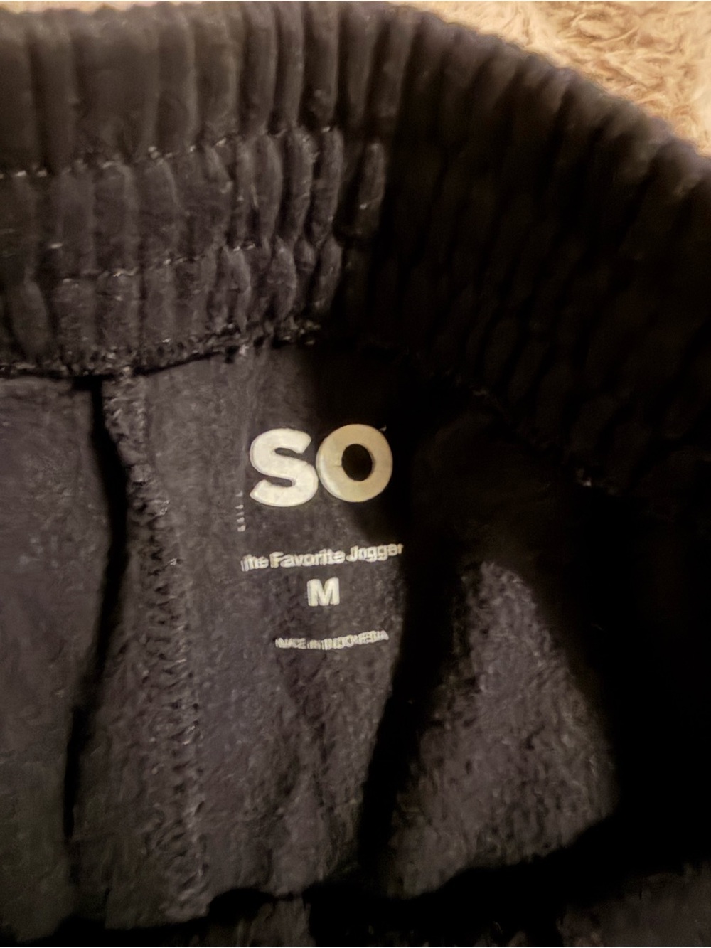 SO Kids Black Jogger Pants - SO Cozy Fleece Lined
